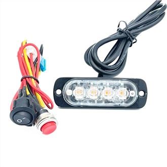12W Led Flashing Strobe Lub Teeb Teeb Teeb