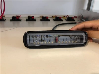 High Visibility Red Blue Straight Line LED Flash Light Safety Work Forklifts Warning Light