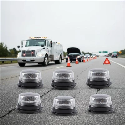 New 48W Triple Clear Lens 24V IP65 Waterproof LED Multi Base Warning Beacon Light suppliers
